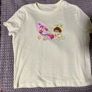 Target Women's Yellow Graphic Baby Tee